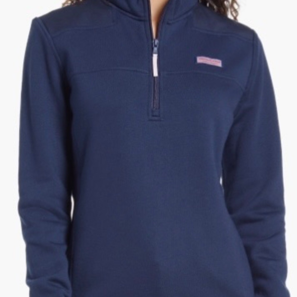 Vineyard Vines women's navy quarter zip Shep size small